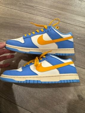 Nike Dunk Low CUSTOM Blue and Yellow